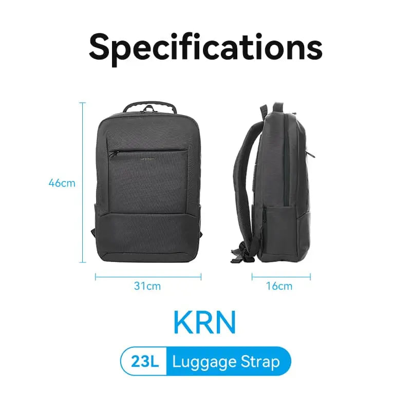 Vention Water-Repellent Laptop Backpack Black - Vention
