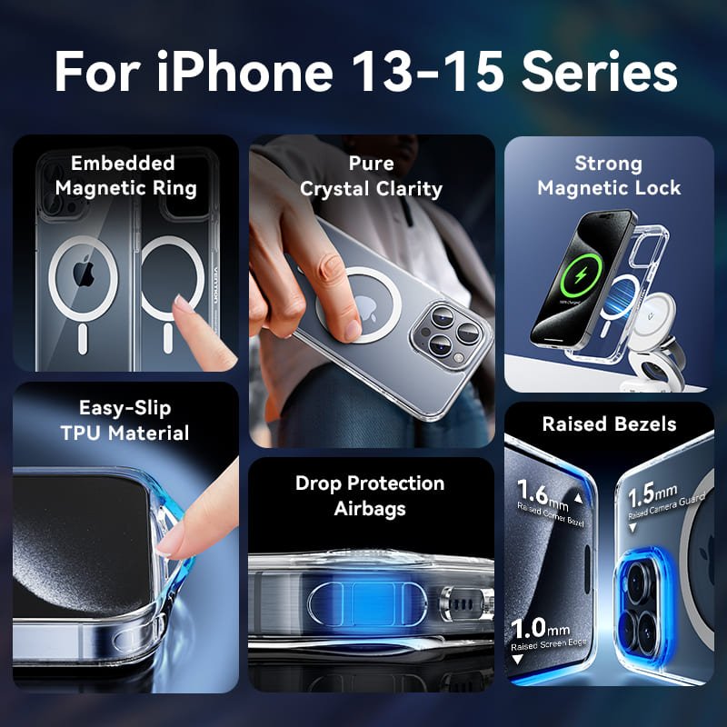 Vention Concise Impact Case for iPhone 13 with MagSafe Transparent - Vention