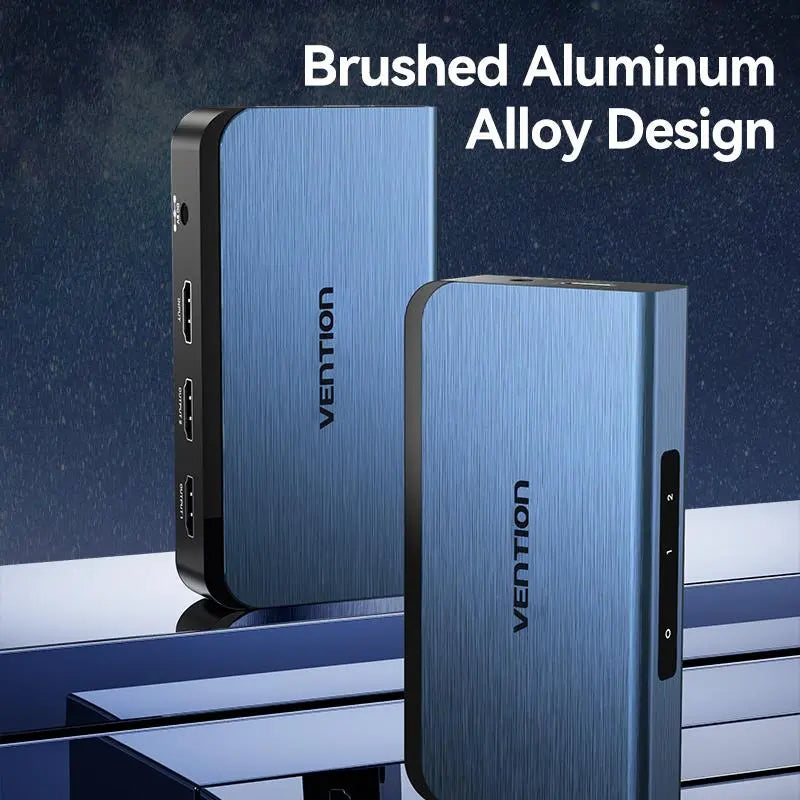 Vention 1 In 2 Out HDMI™ Splitter Blue Aluminum Alloy Type EU Standard - Vention