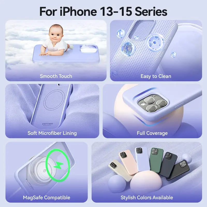 Vention Liquid Silicone Case for iPhone 13 with MagSafe - Vention