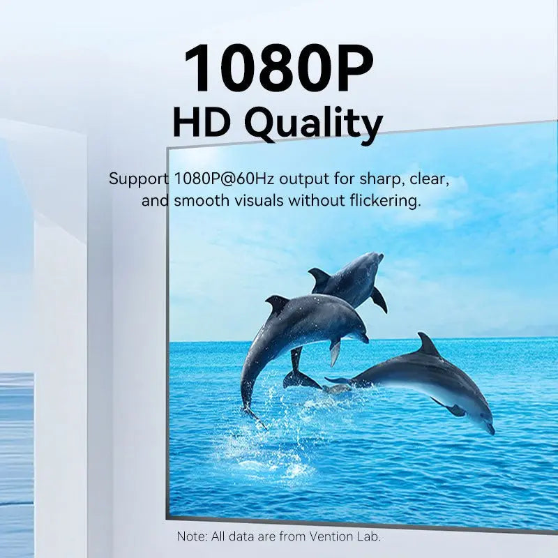 Vention VGA to HDMI™ Converter with Female Micro USB and Audio Port - Vention