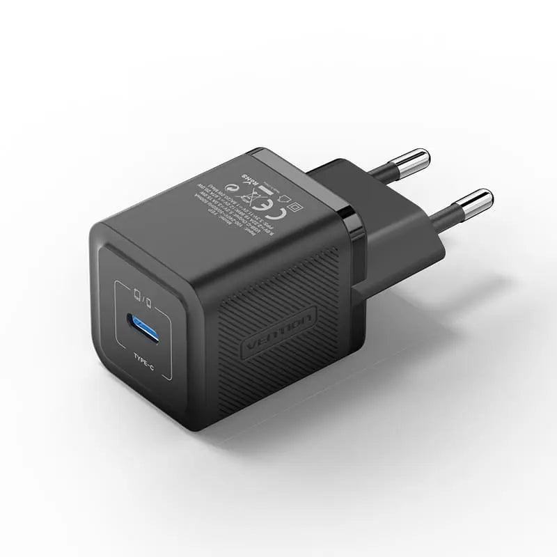 Vention 1-Port USB-C GaN Charger 20W EU-Plug - Vention