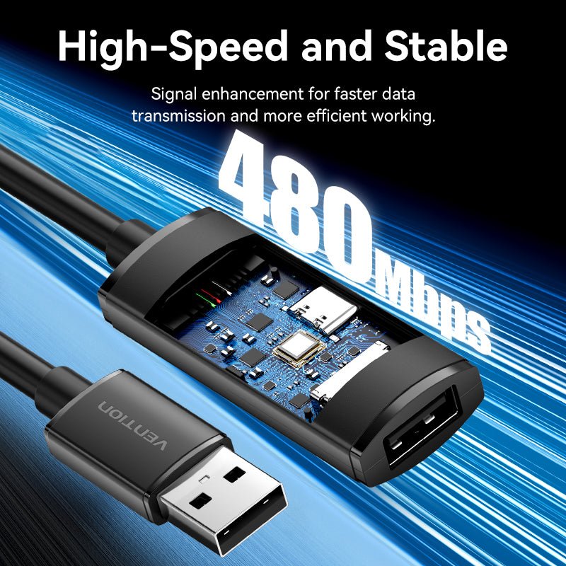Vention USB 2.0 Active Extension Cable - Vention