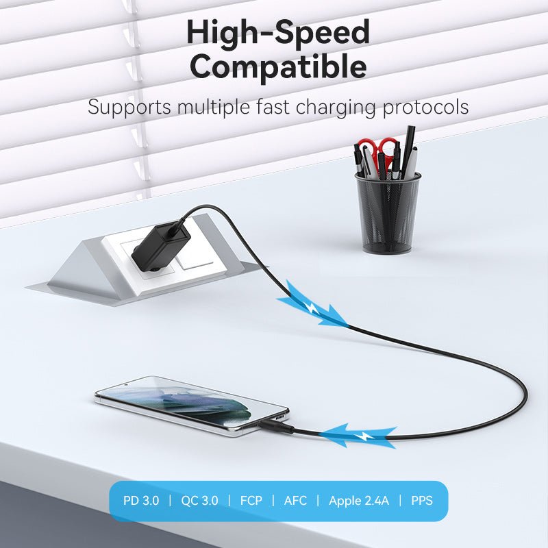 Vention 1-Port USB-C Wall Charger 25W EU-Plug - Vention