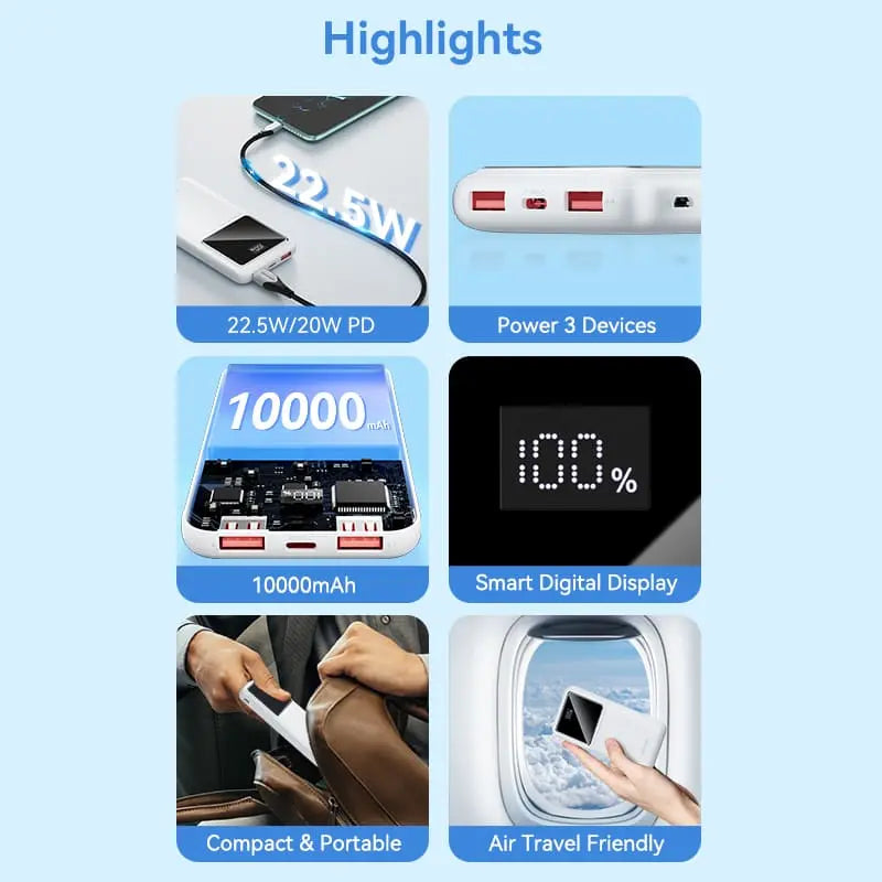 Vention 10000mAh Power Bank 22.5W - Vention