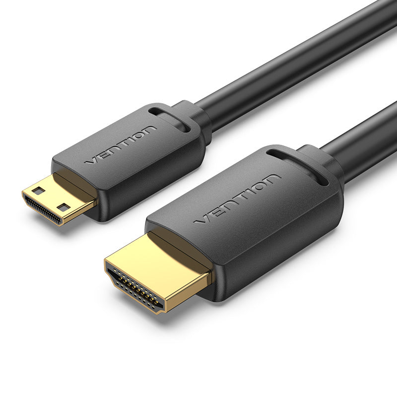 <tc>Vention</tc> HDMI-C-Stecker auf HDMI-A-Stecker, 4K-HD-Kabel, Schwarz