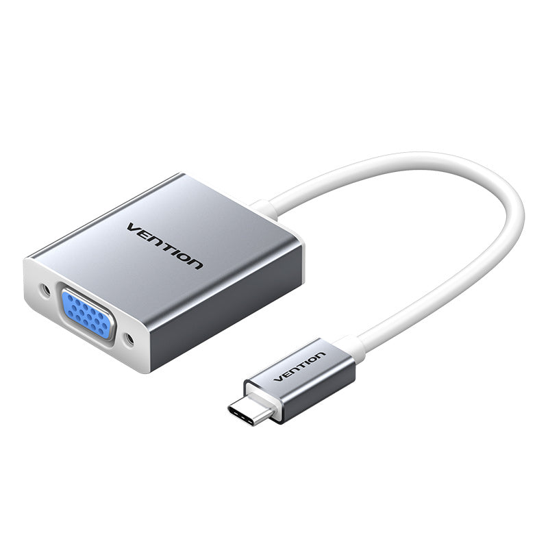 USB-C to VGA Converter 0.15M Silver Aluminium Alloy Type