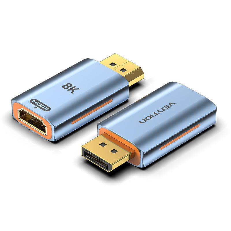 <tc>Vention</tc> DP-Stecker auf HDMI-A-Buchse, 8K-Adapter, grau, Aluminiumlegierung