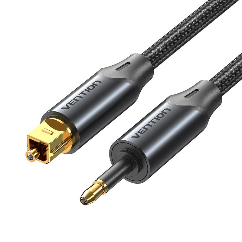 <tc>Vention</tc> Kabel Audio Optik Toslink ke Mini Toslink 0,5/1/1,5/2/3/5/10M Tipe Paduan Aluminium Hitam