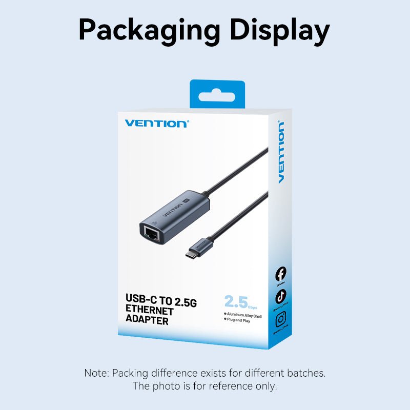 Vention USB-C to 2.5G Ethernet Adapter - Vention