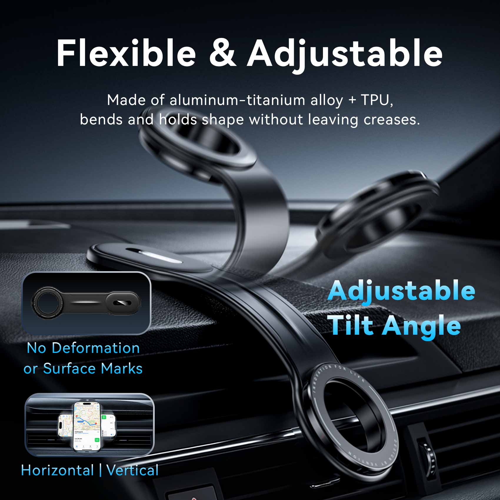 <tc>Vention</tc> Support magnétique pour téléphone de voiture