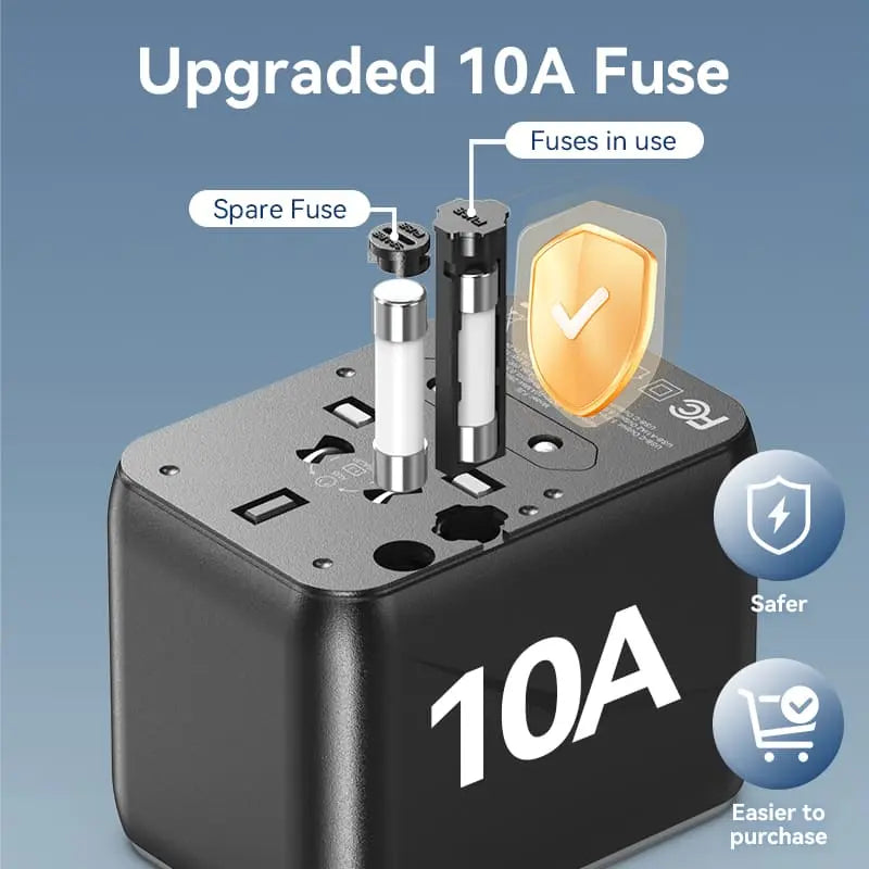 Vention 3-Port USB (C+A+A) Universal Travel Adapter (20W/18W/18W) - Vention