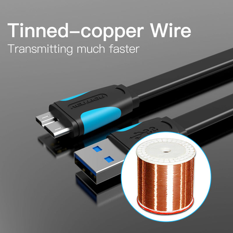 <tc>Vention</tc> Câble plat USB 3.0 A mâle vers Micro B mâle