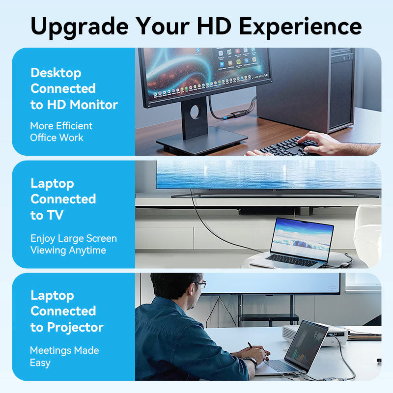 Vention VGA to HDMI™ Converter with Female Micro USB and Audio Port