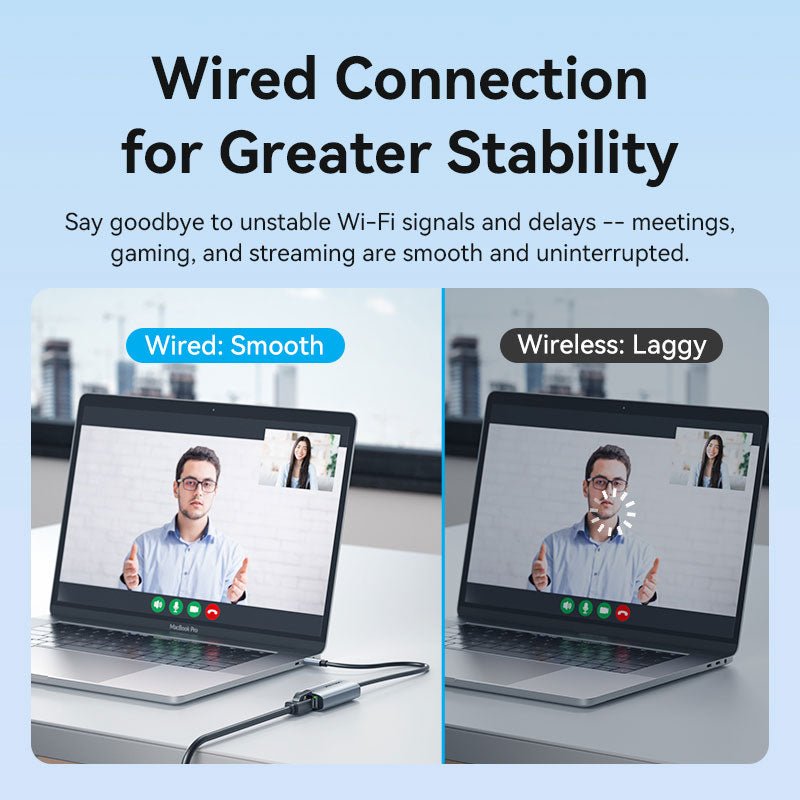 Vention USB-C to Gigabit Ethernet Adapter 0.15M Gray Aluminum Alloy Type - Vention