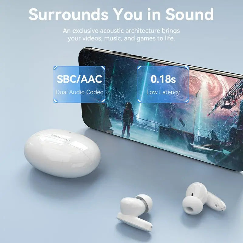 Vention Bluetooth 5.3 Earphones TWS True Wireless Earbuds - Vention