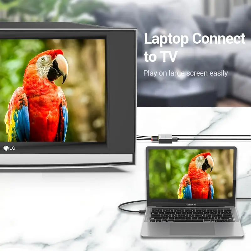 Vention HDMI™ to RCA Converter Black Metal Type - Vention