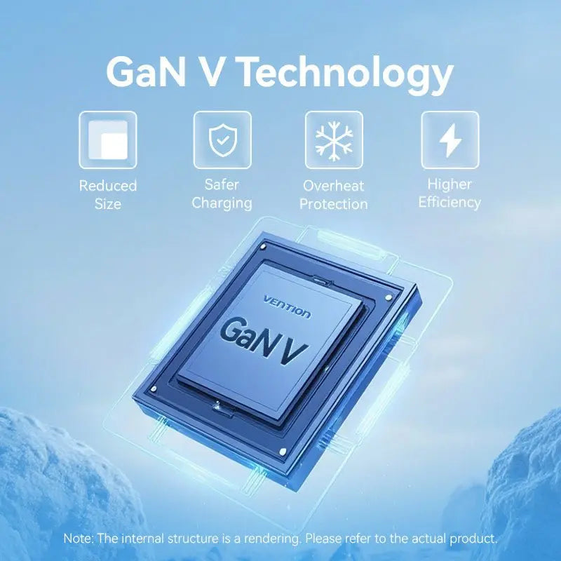 Vention 2-Port USB (C + A) GaN Charger (30W/30W) EU-Plug - Vention