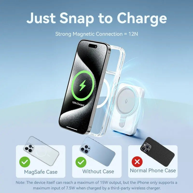 Vention 5000mAh Magnetic Wireless Power Bank 20W——On Promotion - Vention