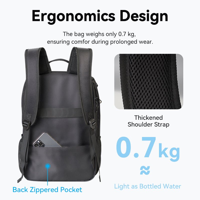 Vention Laptop Backpack (45cm x 28cm x 15cm) Black - Vention