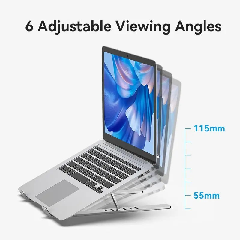 Vention Foldable Laptop Stand Silver Aluminum Alloy Type - Vention