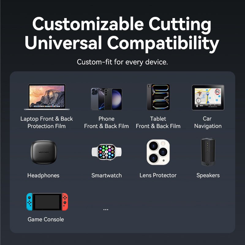 Vention Intelligent Screen Film Cutter with Touch Screen - EU Plug - Vention