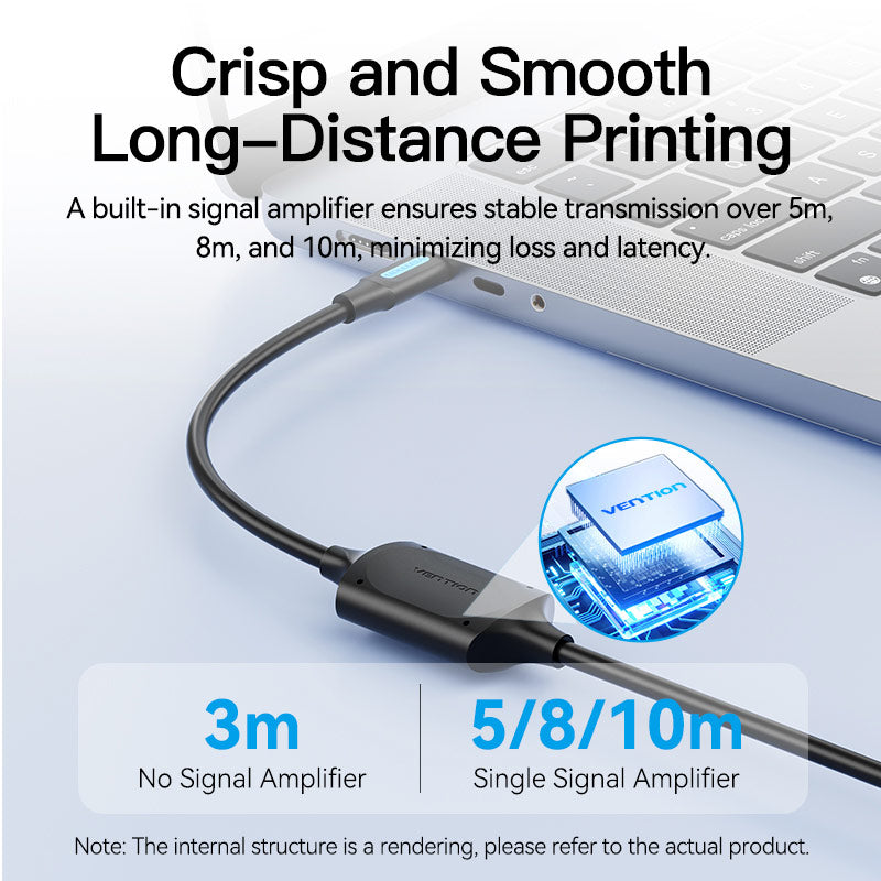 Vention USB 2.0 Type-C Male to Type-B Male Printer Cable