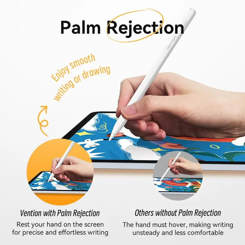 Vention Stylus Pen for iPad with Palm Rejection & Touch Switch White - Vention