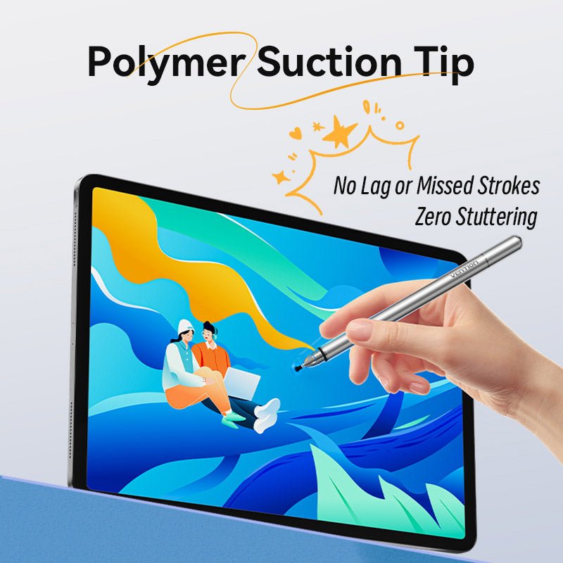 Vention 2-in-1 Stylus Pen Gray Aluminum Alloy Type - Vention