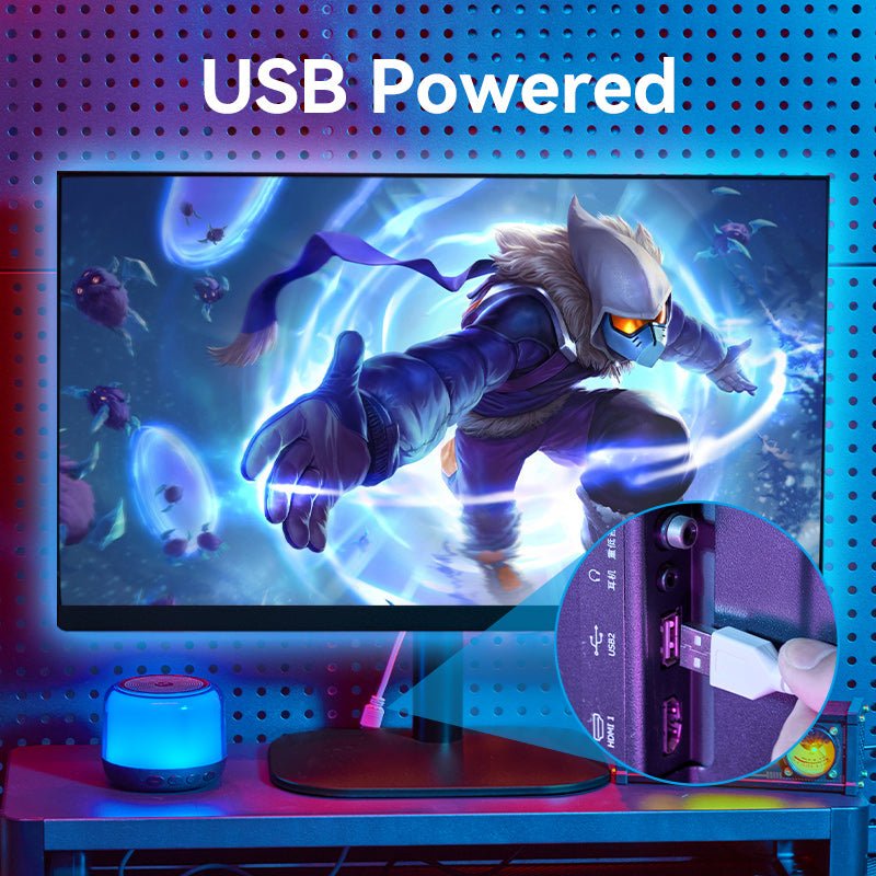 Vention RGB FPC LED Strip Lights with IR Remote and USB 5V Power Supply - Vention