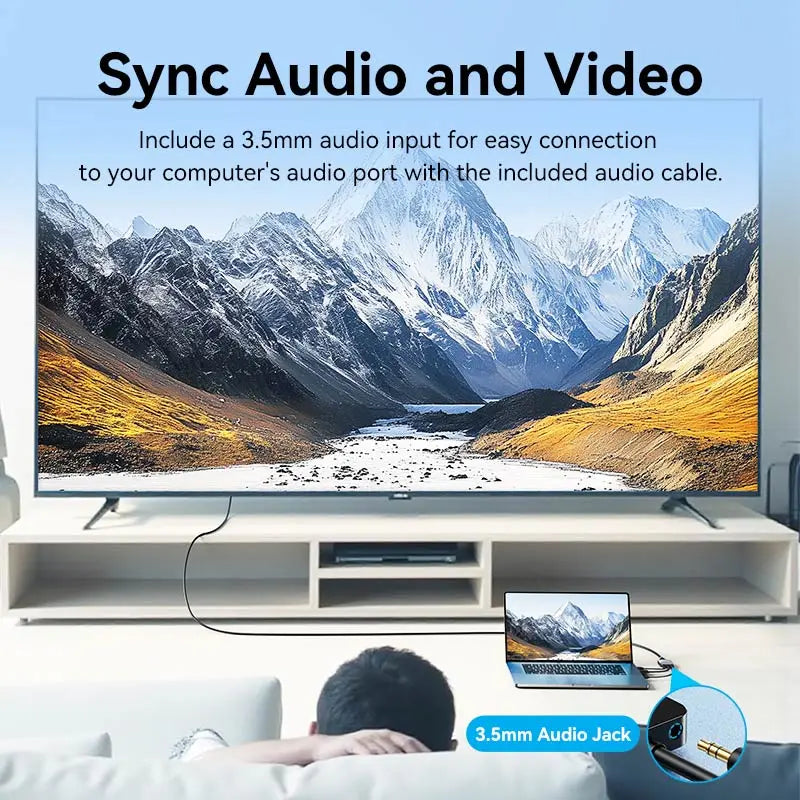 Vention VGA to HDMI™ Converter with Female Micro USB and Audio Port - Vention