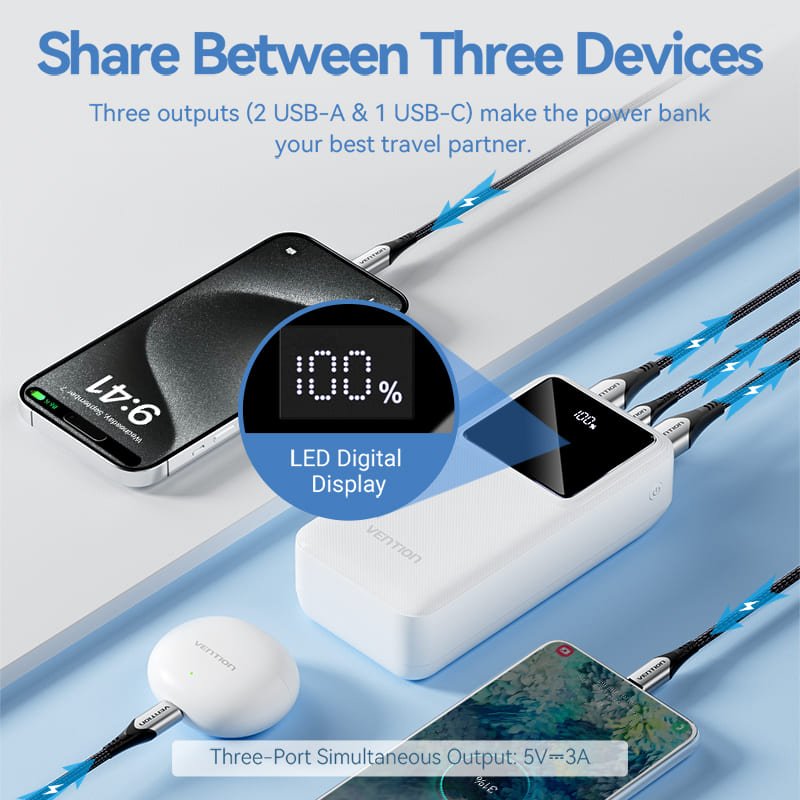 Vention 30000mAh Power Bank 22.5W - Vention