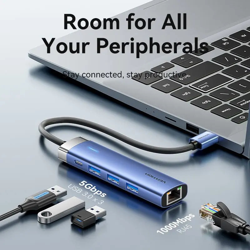 Vention 5-in-1 USB 3.0 Hub - Vention