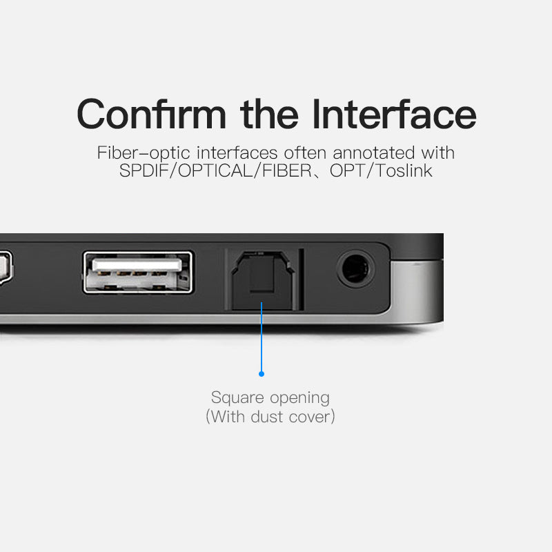 Vention Optical Fiber Audio Cable Black
