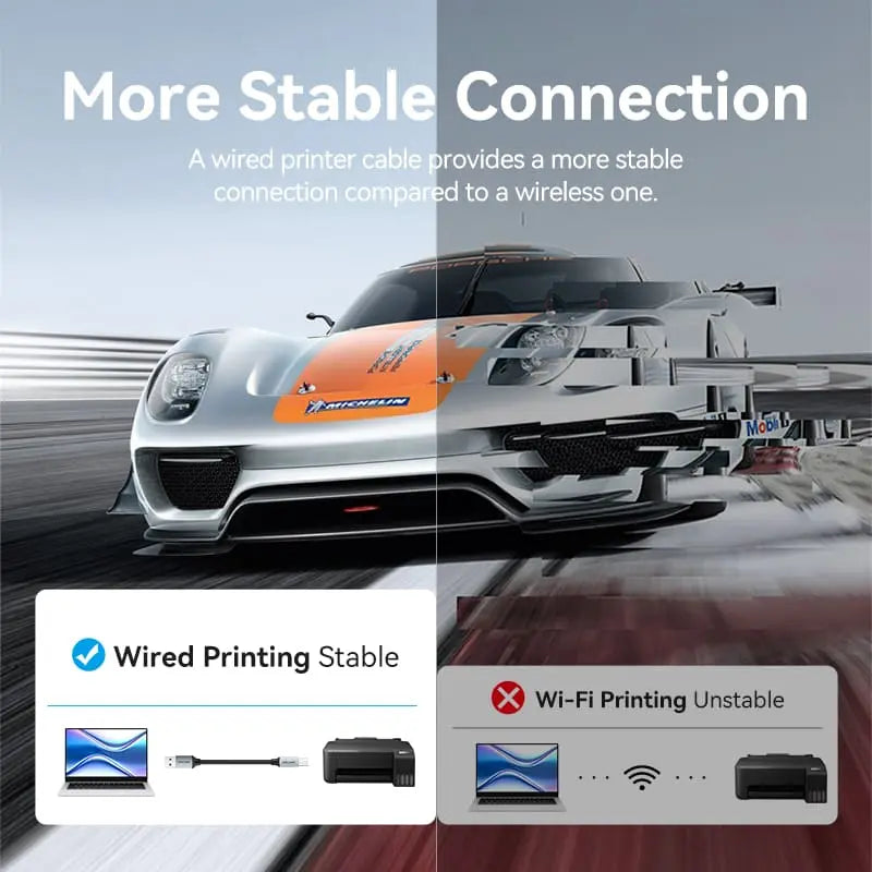 Vention USB 2.0 Type-A Male to Type-B Male Printer Cable - Vention
