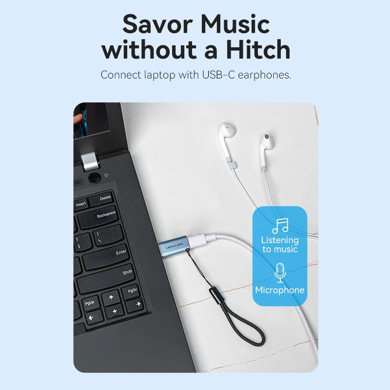 USB 3.1 Type-A Male to USB-C Female Adapter with Lanyard Gray Aluminum Alloy Type