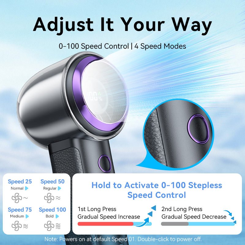 Vention Handheld High-Speed Fan - Vention