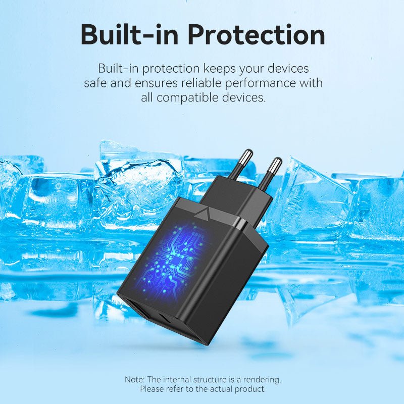 Vention 1-Port USB-C Wall Charger 25W EU-Plug - Vention