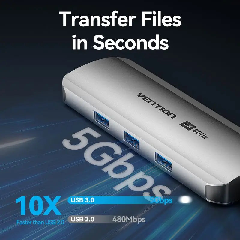 Vention 9-in-1 USB-C Docking Station - Vention
