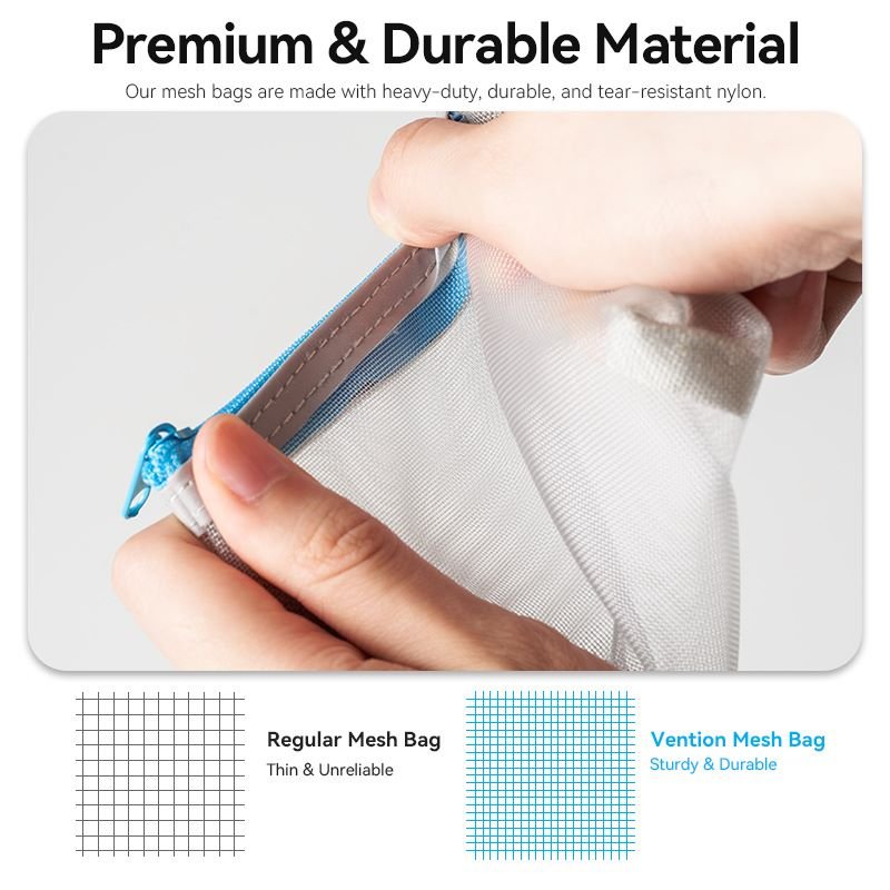 Vention Mesh Bag Gray (10cm x 12cm) - Vention