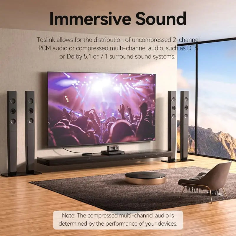 Optical Fiber Audio Cable - Vention