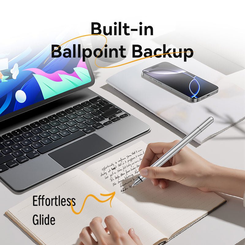 Vention 2-in-1 Stylus Pen Gray Aluminum Alloy Type - Vention