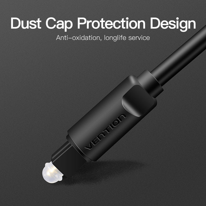 Vention Optical Fiber Audio Cable Black