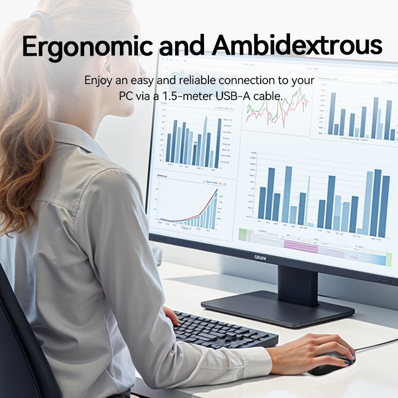 <tc>Vention</tc> Ensemble clavier et souris filaires USB silencieux pleine taille, noir, fin