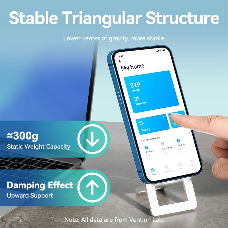 <tc>Vention</tc> Support de téléphone portable en plastique pour bureau