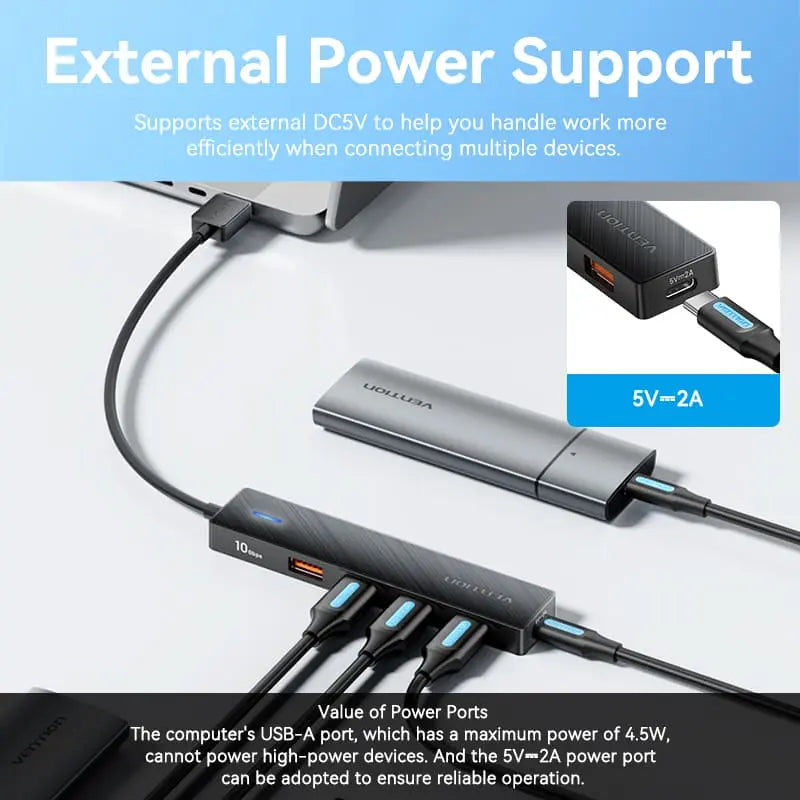 Vention 5-in-1 USB 3.2 Gen 2 Hub - Vention