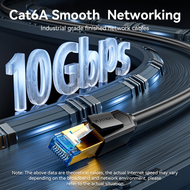 Vention Cat6A SFTP Industrial Drag Chain Ethernet Patch Cable - Vention