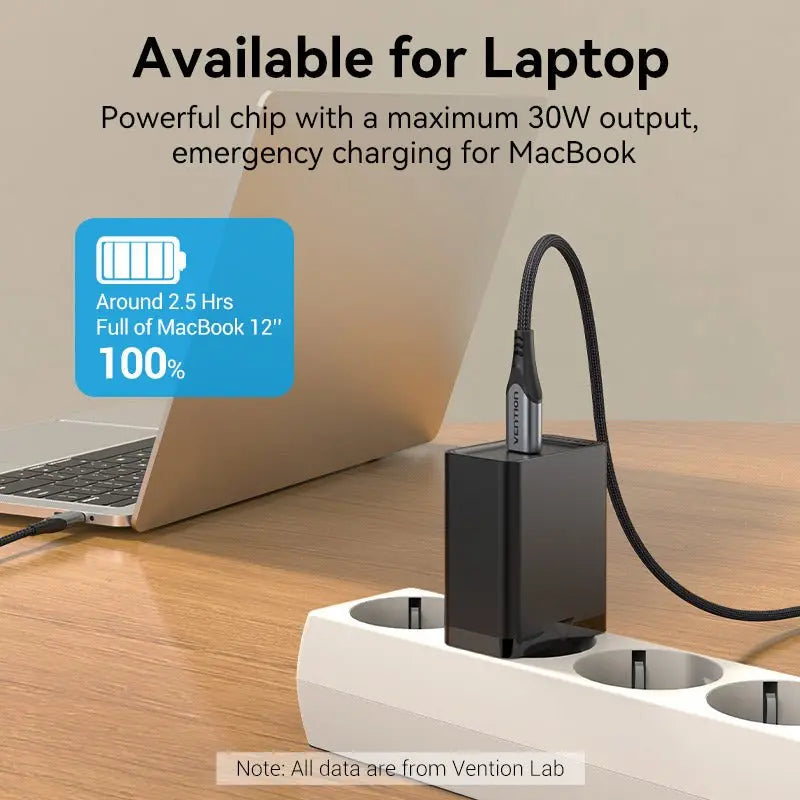 Vention 1-Port USB-C Wall Charger 30W EU-Plug - Vention