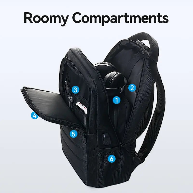 Vention Water-Repellent Laptop Backpack Black - Vention