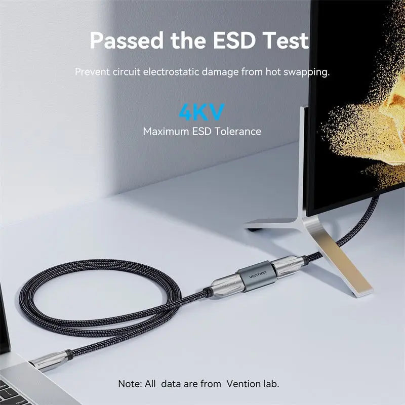 Vention HDMI™ Female to Female Repeater Gray Aluminum Alloy Type - Vention